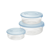 Set dóz na potraviny FAMILY 3ks modrá