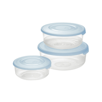 Set dóz na potraviny FAMILY 3ks modrá