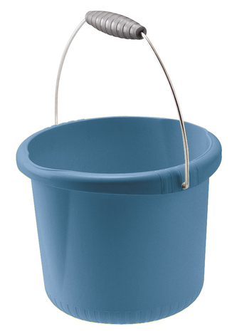 Kbelík s kovovou rukojetí  AURORA 10l modrá
