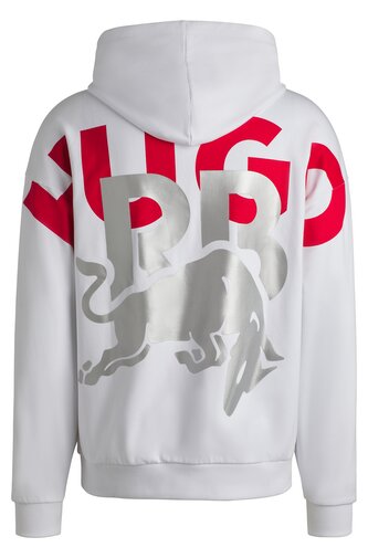 Volnočasová mikina s kapucí HUGO - Visa Cash App RB bílá oversize - XL Volnočasová mikina s kapucí HUGO - Visa Cash App RB bílá oversize - XL