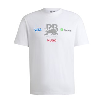 Tričko Yuki Tsunoda - Visa Cash App RB - F1 Team bílé - L