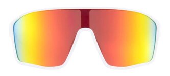 Red Bull Spect sluneční brýle DAFT bílé s červeno oranžovým sklem
