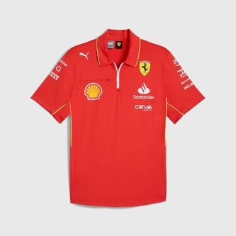 Týmová polokošile PRO Scuderia Ferrari F1 červená - XXL