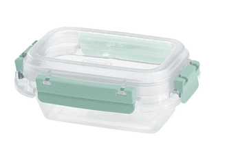 Dóza na potraviny FRESH SYSTEM 0,3 l obdélník transp/zelená
