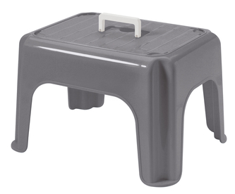 Stolička s rukojetí DUMBO velká šedá