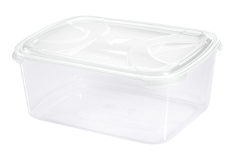 Dóza na potraviny NUVOLA 5 l obdélník bílá