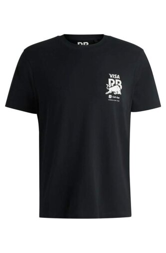 Volnočasové tričko HUGO - Visa Cash App RB s motivem BULL černé - L