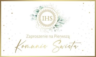 Zaproszenie Komunia (10szt)