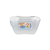 Dóza na potraviny NUVOLA 2x2 l čtverec bílá