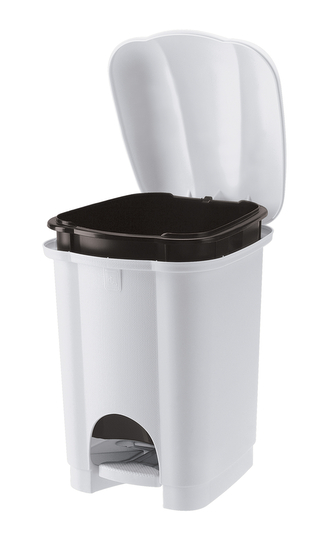 Odpadkový koš CAROLINA 6 l s vnitřní nádobou bílá