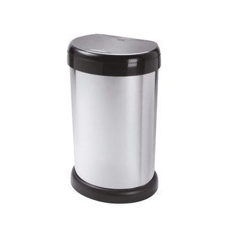 Odpadkový koš MODA 30L tmavě šedá metalická