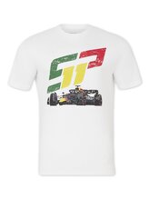 Fanouškovské tričko Sergio Perez - Red Bull Racing F1 bílé - XL