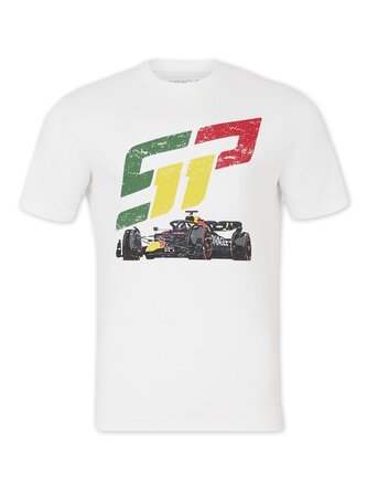 Fanouškovské tričko Sergio Perez - Red Bull Racing F1 bílé - XL