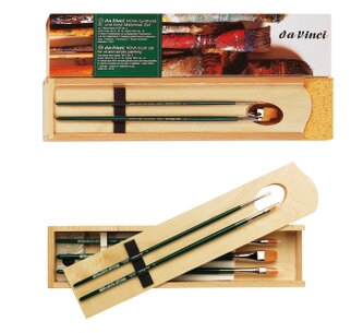 Sada štětců daVinci Nova 5243 v drevěné kazetě