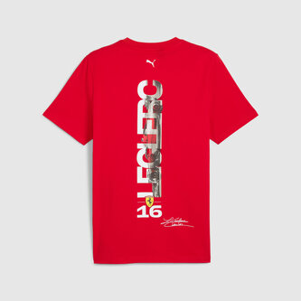 Fanouškovské tričko Charles Leclerc - Scuderia Ferrari F1 červené - XL