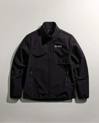 Volnočasová softshell bunda Mercedes AMG F1 černá - M