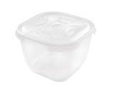 Dóza na potraviny NUVOLA 3 l čtverec bílá