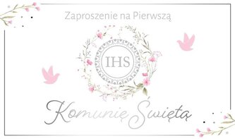 Zaproszenie Komunia (10szt)