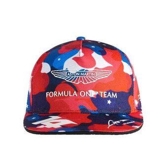 Aston Martin F1 Team týmová kšiltovka Fernando Alonso 2023 SE USA GP