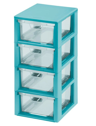 Zásuvka LINEA MICRO 4x1,3L modrá