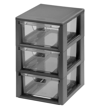 Zásuvka LINEA MICRO 3x 1,3L grafit