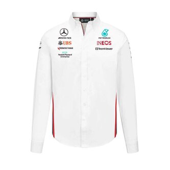 Mercedes AMG Petronas F1 týmová košile AMG bílá - M