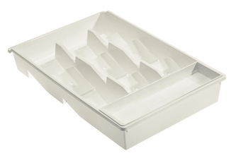 Příborník BELLA PLUS s tácem bílá