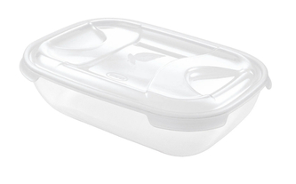 Dóza na potraviny NUVOLA 2 l obdélník bílá