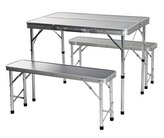 REDCLIFFS Kempingový nábytek skládací stůl + 2 lavice KO-CM4100110