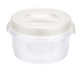 Dóza NOSTALGIA 2L s klipy transp/bílá