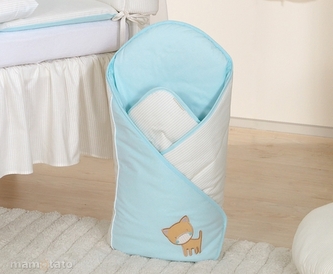 Zavinovačka LUX s vyztuženými zády - Kočička  - tyrkysová