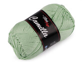 Bavlněná pletací příze Camilla 50 g - 1 ks - 55 (8165) zelená šalvěj světlá
