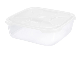 Dóza na potraviny NUVOLA 7 l čtverec bílá