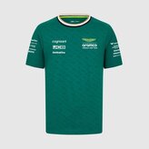 Týmové tričko Fernando Alonso - Aston Martin F1 Team zelené - XXL