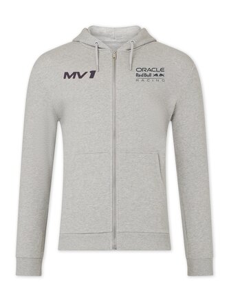 Mikina Max Verstappen - Red Bull Racing F1 HELMET šedá na zip - XXXL