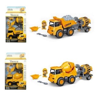 Maszyna budowlana z napędem i przyczepą mix