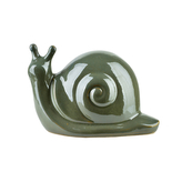 MAVE GREEN Figura ślimak ceramiczny 19x11x11cm