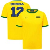 Fanouškovské tričko Ayrton Senna #12 žluté - L