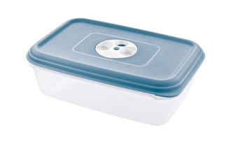 Dóza na potraviny obdelník  FRESH WAVE 3,1L modrá