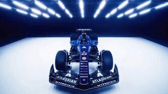 Sportovní tričko Williams Racing s logem světle modré - XL