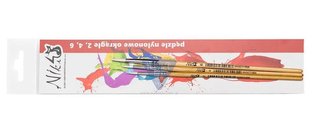 Pędzle nylonowe okrągłe Niki 4/ 2+4+6