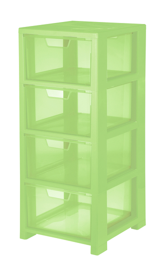 Zásuvka LINEA STORAGE 4 zelená