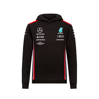 Mercedes AMG Petronas F1 dětská týmová mikina s kapucí AMG - 128 CM