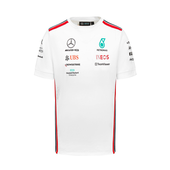 Mercedes AMG Petronas F1 týmové triko AMG bílé - XXL