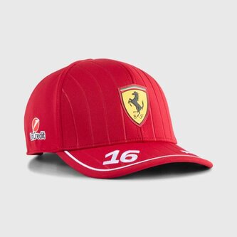 Dětská týmová kšiltovka Charles Leclerc - Scuderia Ferrari F1 tmavě červená Dětská týmová kšiltovka Charles Leclerc - Scuderia Ferrari F1 tmavě červená