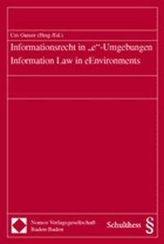 Informationsrecht in 'e'-Umgebungen