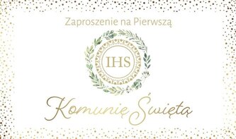 Zaproszenie Komunia (10szt)