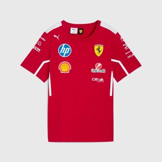 Týmové tričko Scuderia Ferrari F1 s logy sponzorů - L Týmové tričko Scuderia Ferrari F1 s logy sponzorů - L