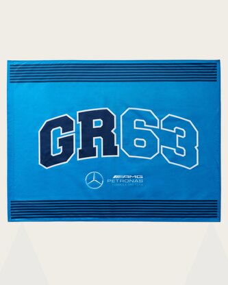 Mercedes AMG Petronas F1 vlajka George Russell modrá