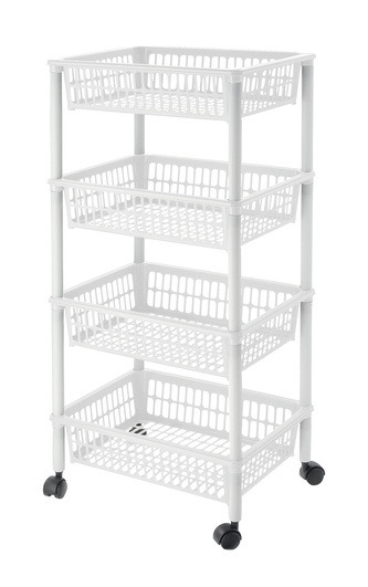 Pojízdný vozík MITO 4  bílý